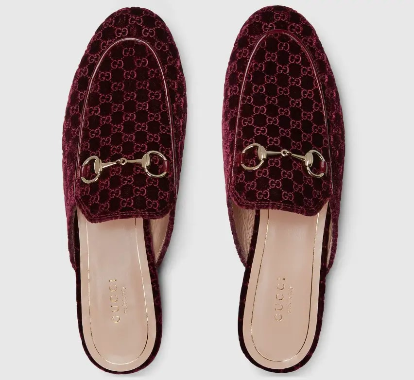 Dép Gucci Princetown 'Velvet' 802163-FAEUF-5042 — ảnh 5