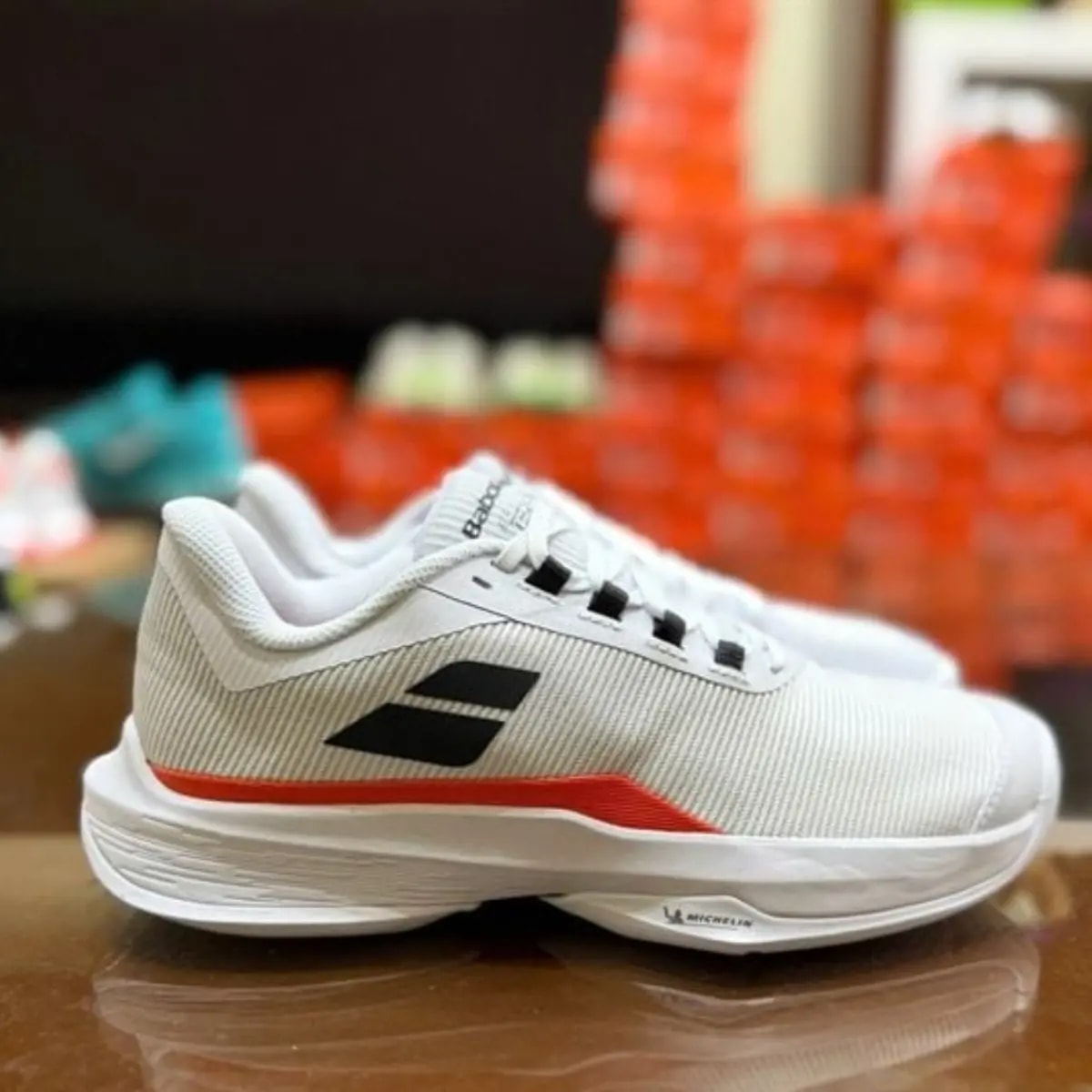 Giày Babolat Jet Tere 2 All Court Men ‘White Strike Red’ 30S24649-1089 — ảnh 3