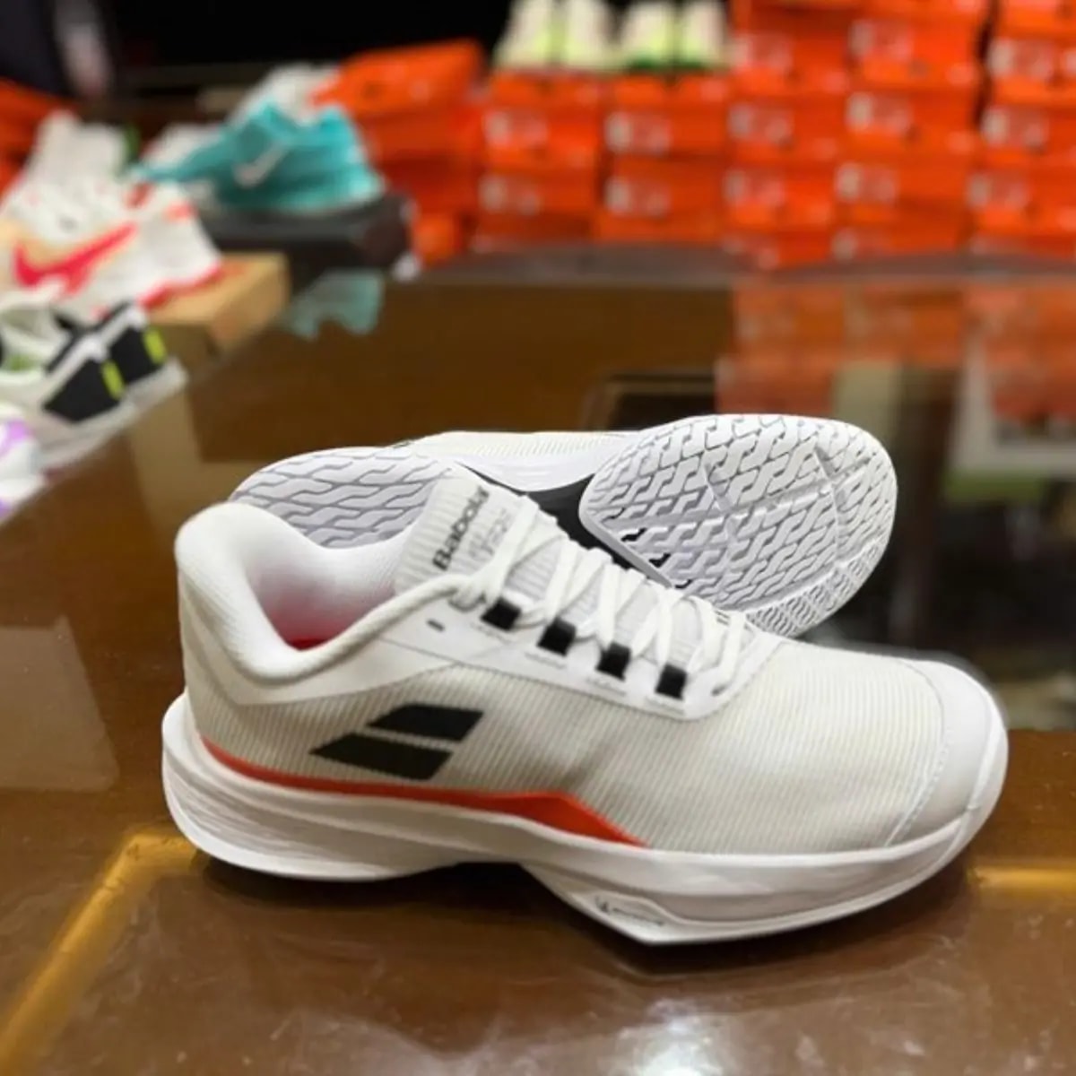 Giày Babolat Jet Tere 2 All Court Men ‘White Strike Red’ 30S24649-1089 — ảnh 4