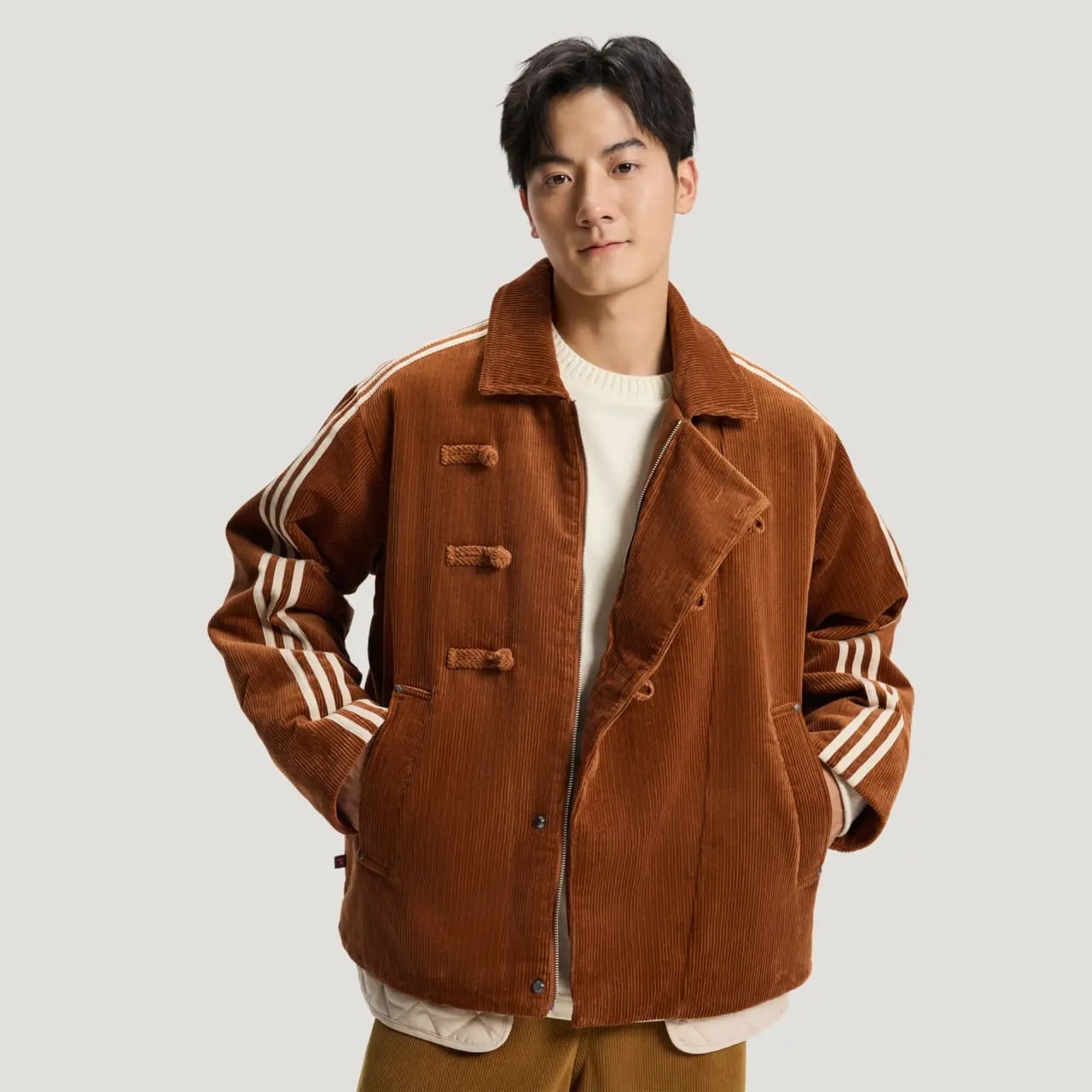Áo Khoác Adidas New Year Pad Corduroy 'Copper' KQ5135 — ảnh 2