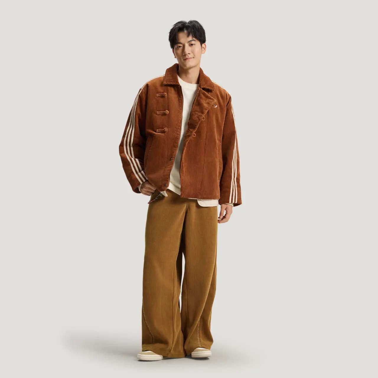 Áo Khoác Adidas New Year Pad Corduroy 'Copper' KQ5135 — ảnh 4