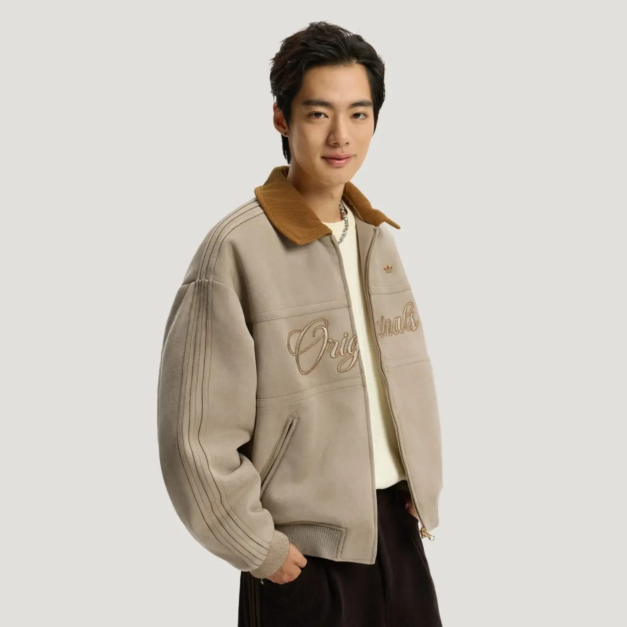 Áo Khoác Adidas Originals Crafted 'Beige' KT0674 — ảnh 2