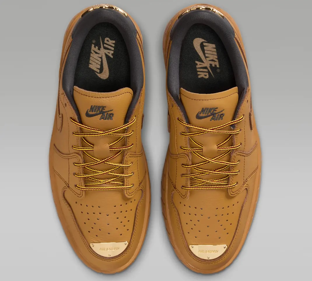 Giày Nike Air Jordan 1 Low Brooklyn ‘Wheat’ HF3184-700 — ảnh 4