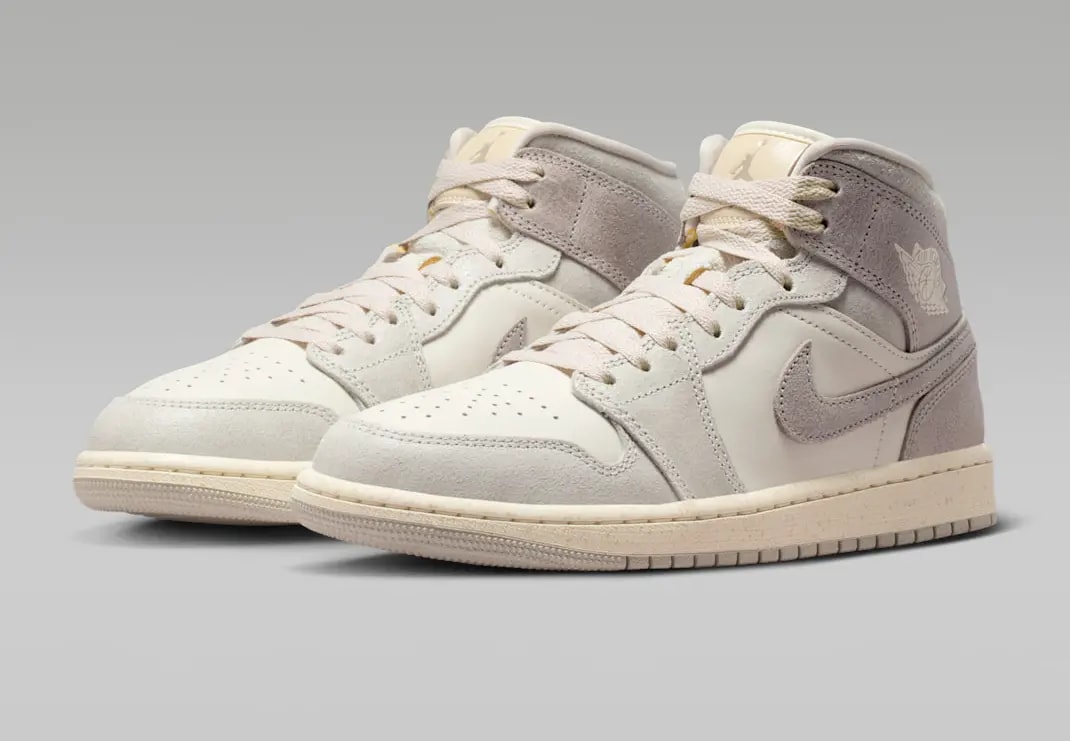 Giày Nike Air Jordan 1 Mid SE 'Light Iron Ore' IB7010-001 — ảnh 3