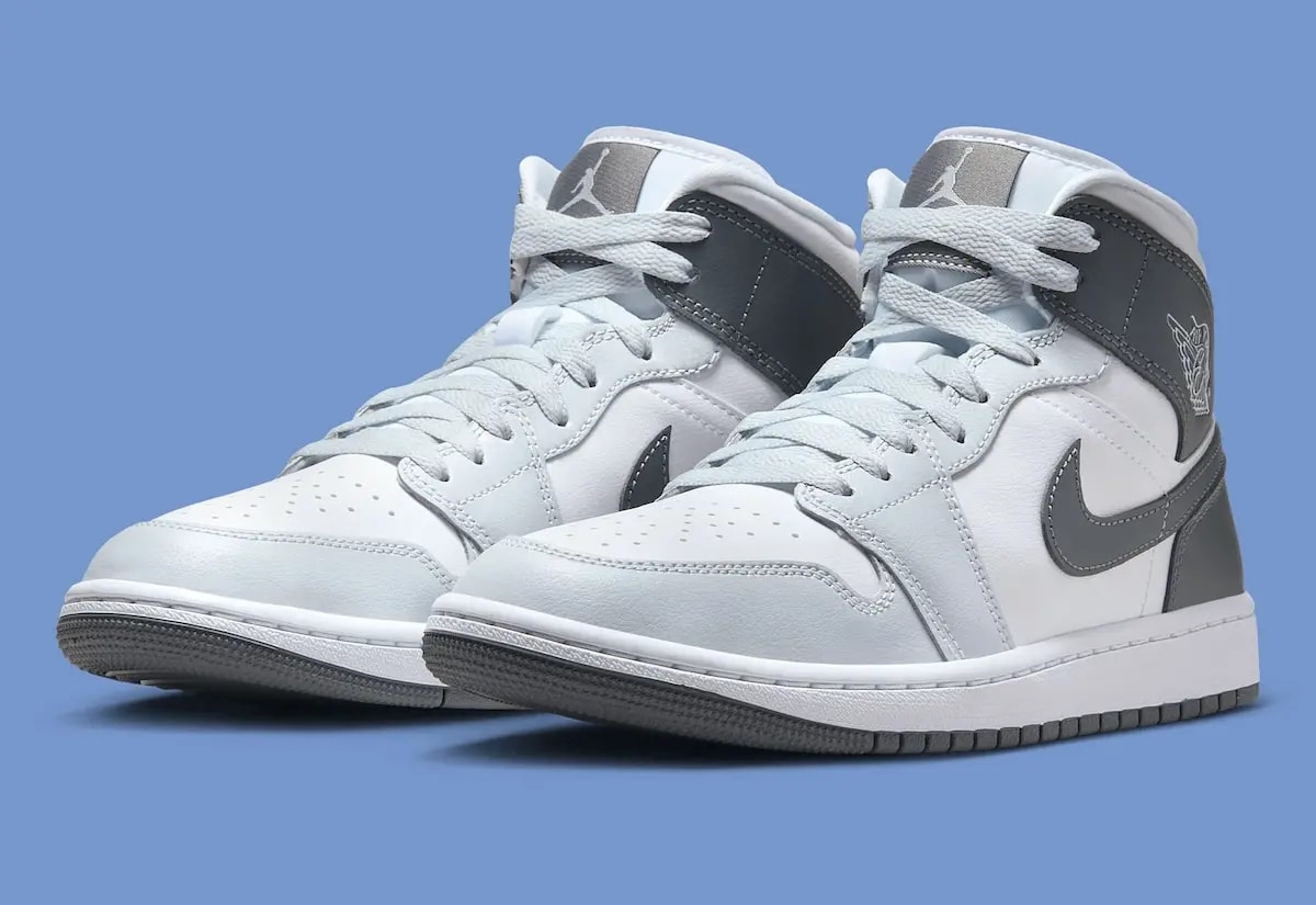 Giày Nike Air Jordan 1 Mid 'White Smoke Grey' BQ6472-113 — ảnh 3