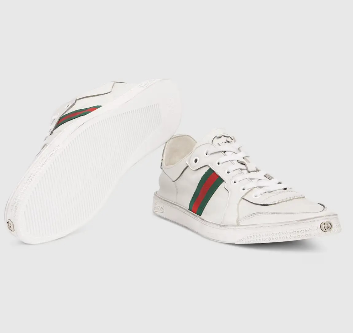 Giày Gucci Stretch Low-top 'White’ 864140-AAGFF-9099 — ảnh 4