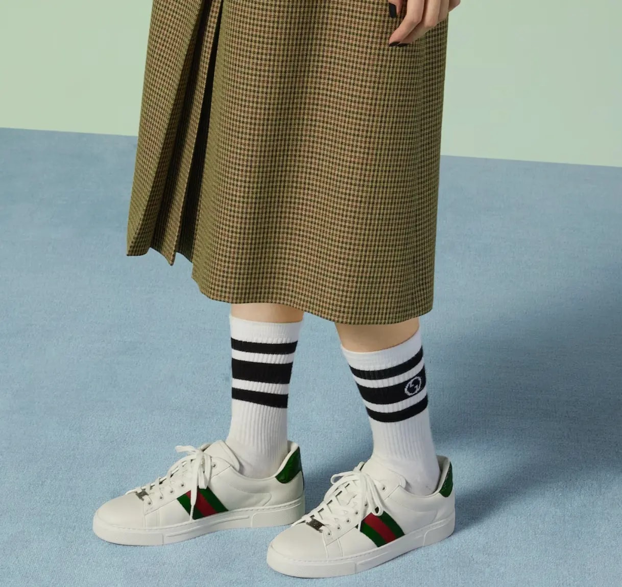Giày Gucci Ace Trainer ‘White’ 757943-AACAG-9055 — ảnh 2
