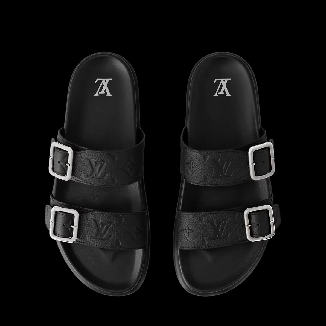 Dép Louis Vuitton LV Venice Mule ‘Black’ 1AHSJG — ảnh 4
