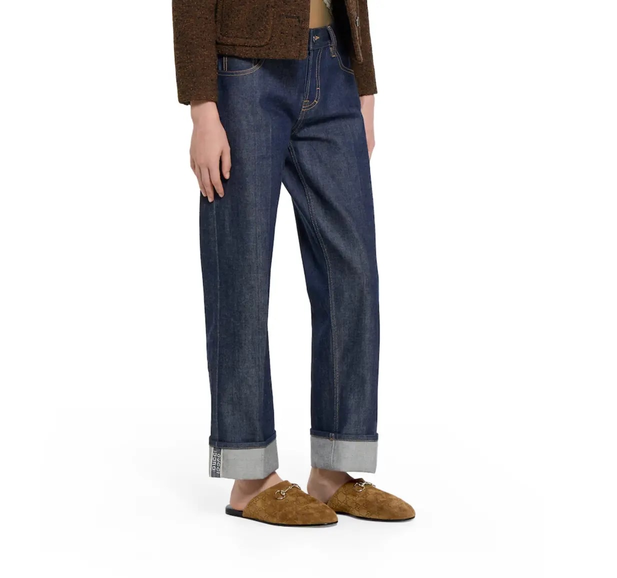 Giày Gucci Mule With Horsebit ‘Brown’ 849565-AAFQV-2118 — ảnh 2