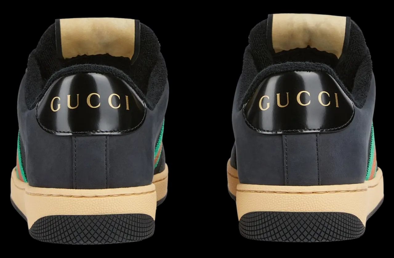 Giày Gucci Screener 'Black Leather' 840305-FAES7-1059 — ảnh 4