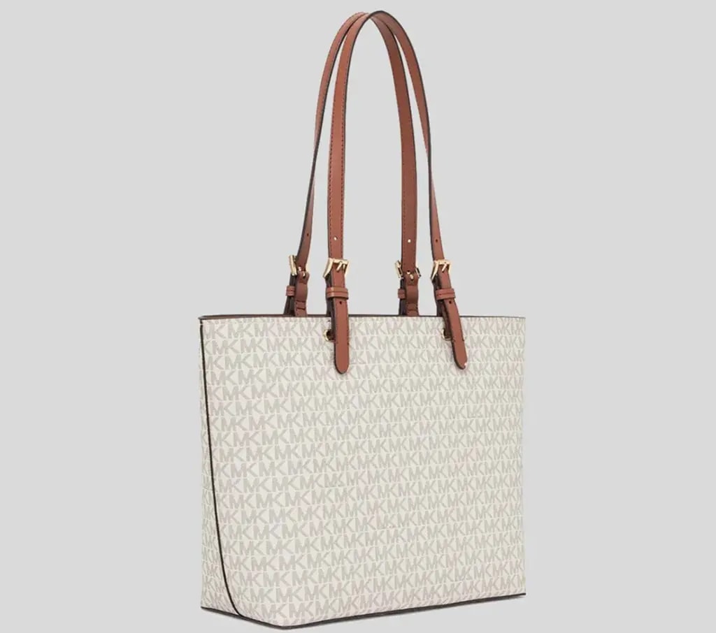 Túi Michael Kros Jet Set Medium Logo Pocket Tote Bag ‘Vanilla’ 35F3GTVT3B-VANILLA — ảnh 2