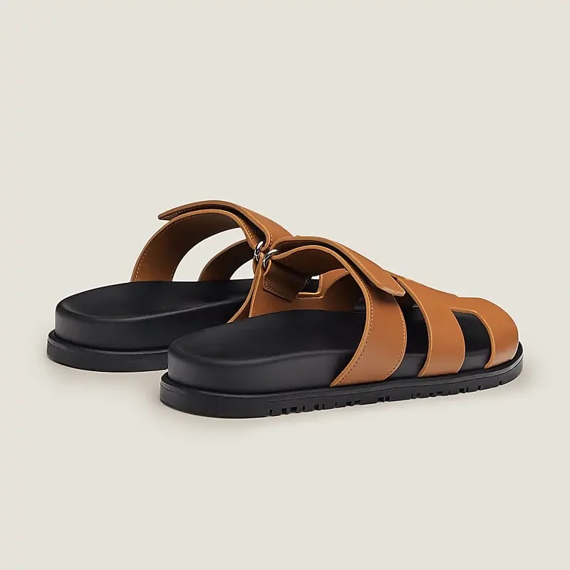 Dép Hermes Chypre Sandal ‘Brown’ H222299Z-A3340 — ảnh 4