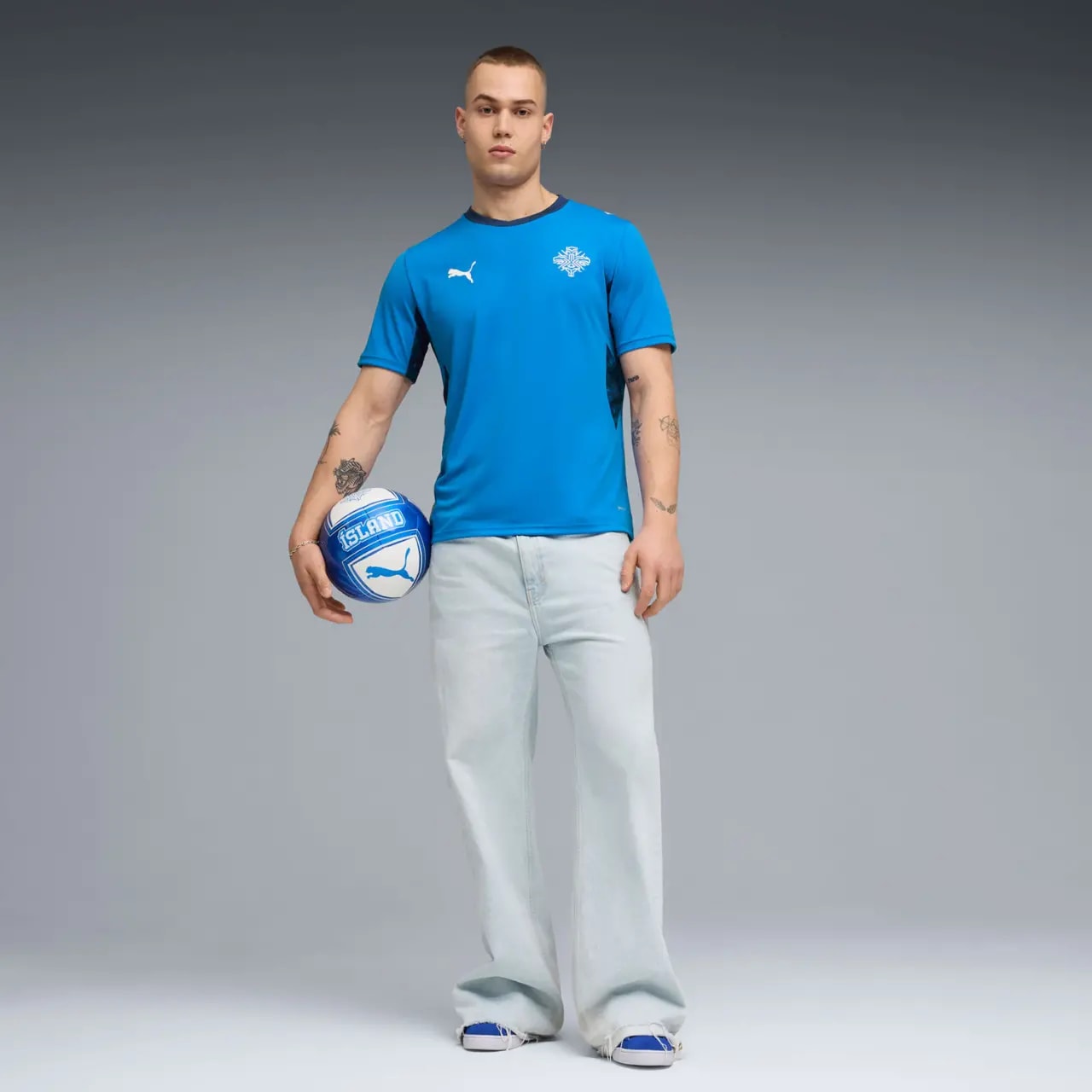 Áo Puma Iceland Home Shirt World Cup 2026 'Blue' 783237-01 — ảnh 5