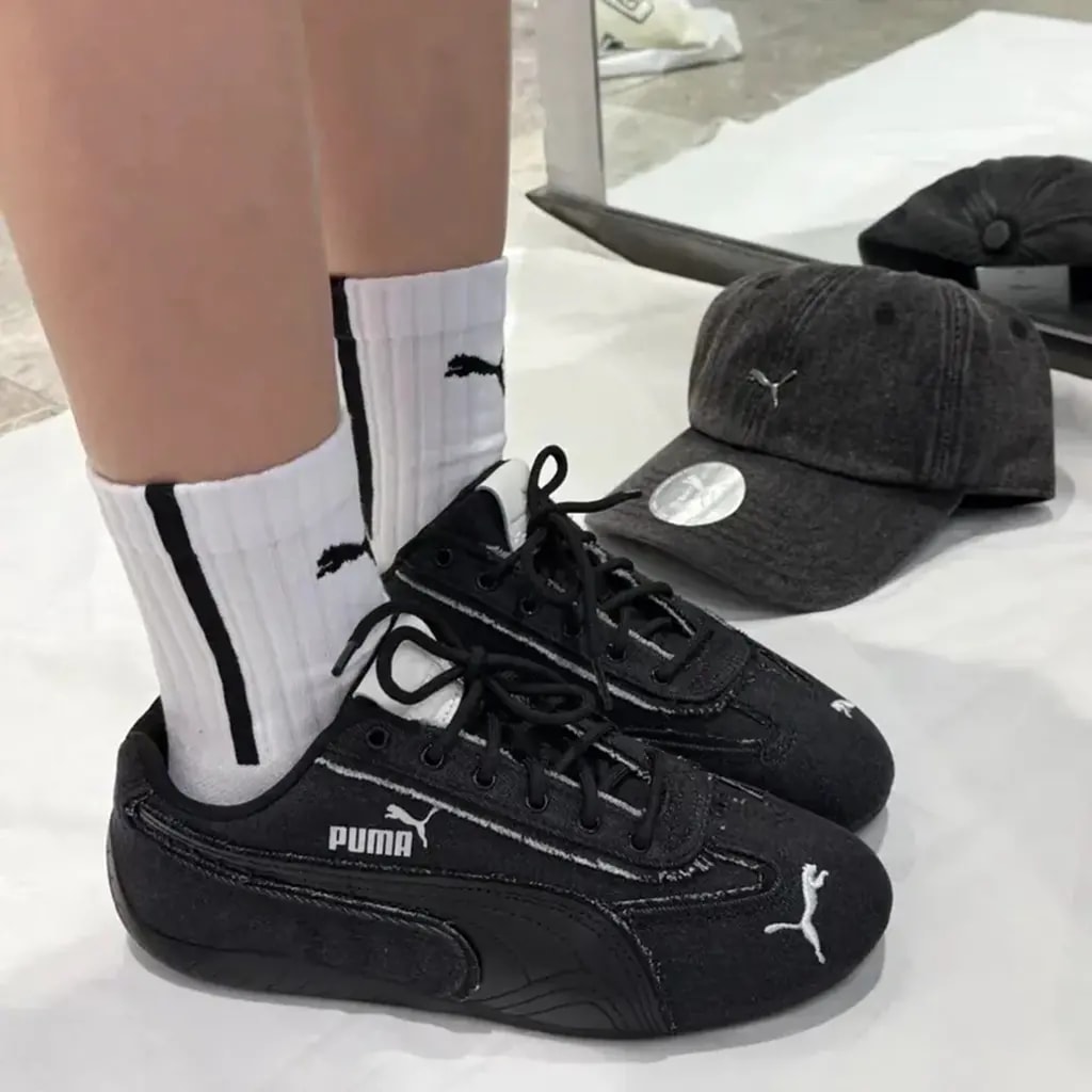 Giày Puma Speedcat Crafted Denim 'Black' 407110-01 — ảnh 4