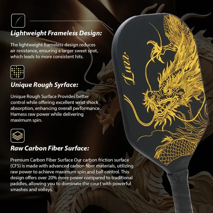 Vợt Pickleball Luzz Imperial Dragon — ảnh 3