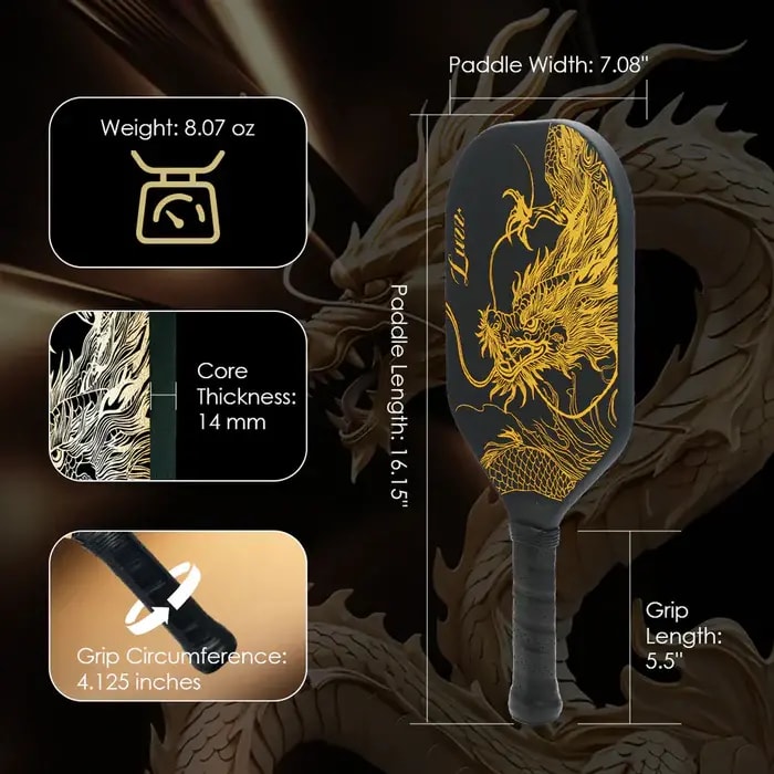Vợt Pickleball Luzz Imperial Dragon — ảnh 4