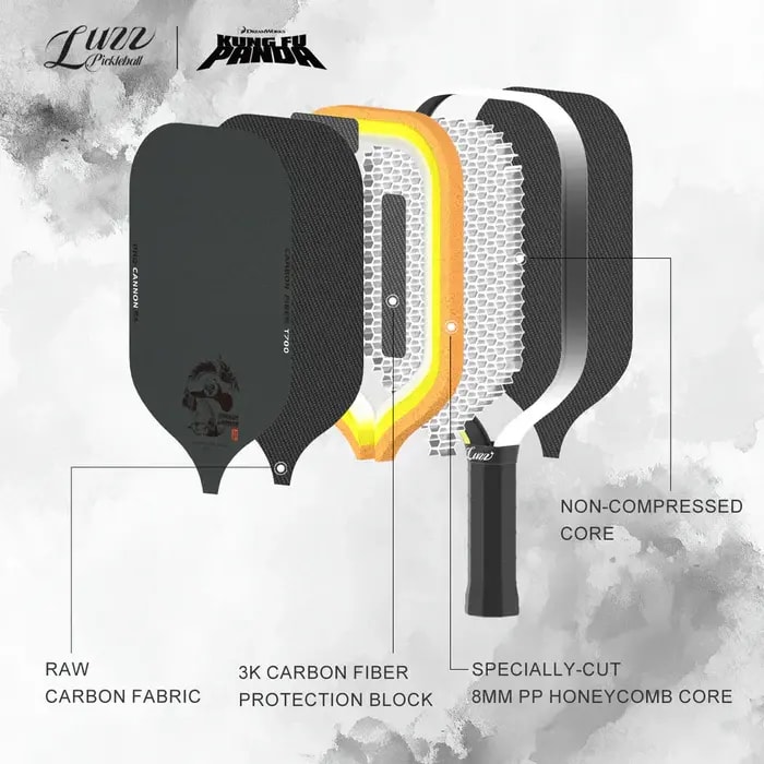 Vợt Pickleball Luzz Kung Fu Panda Cannon — ảnh 3
