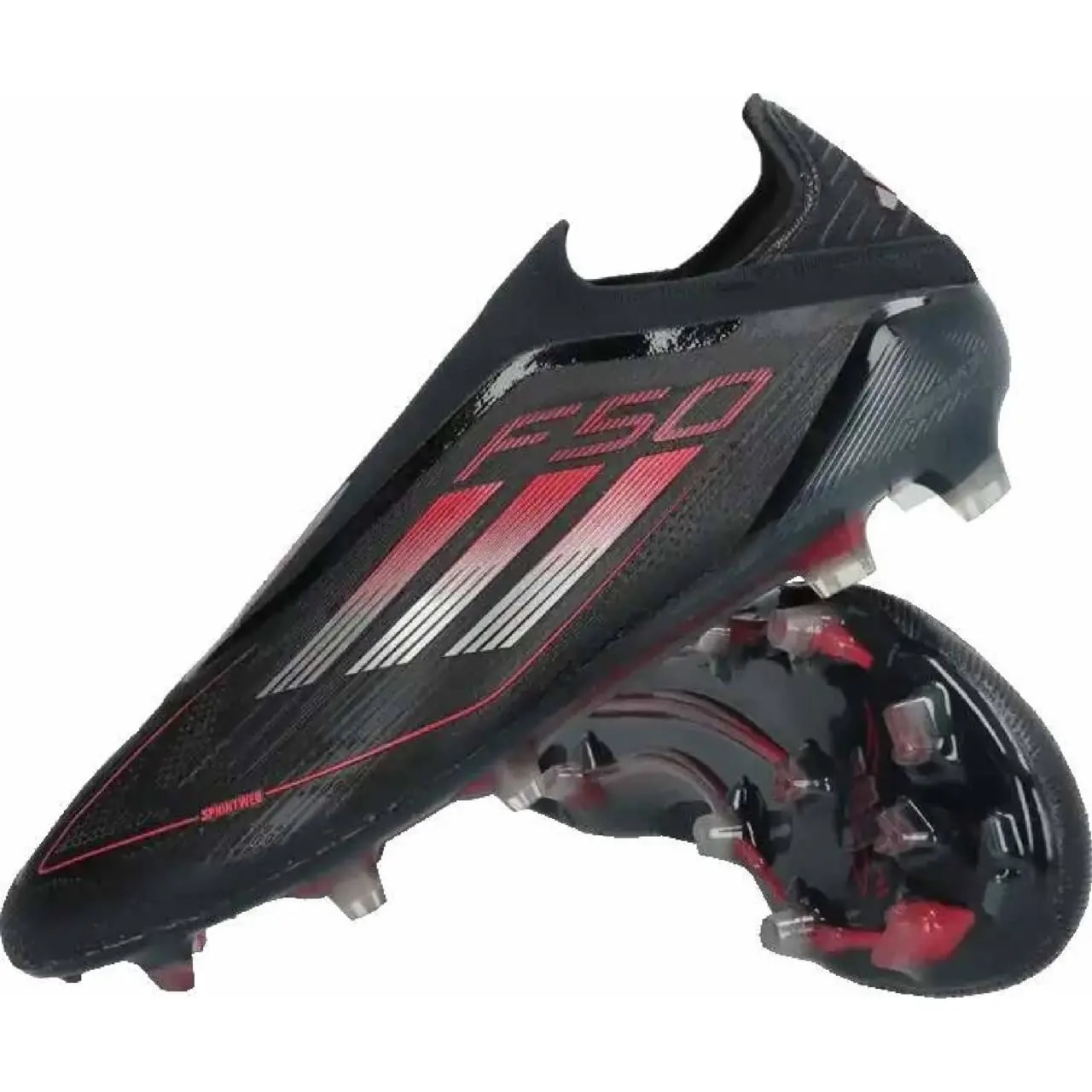 Giày Adidas F50 Elite Laceless FG 'Core Black Iron' IE1215 — ảnh 2
