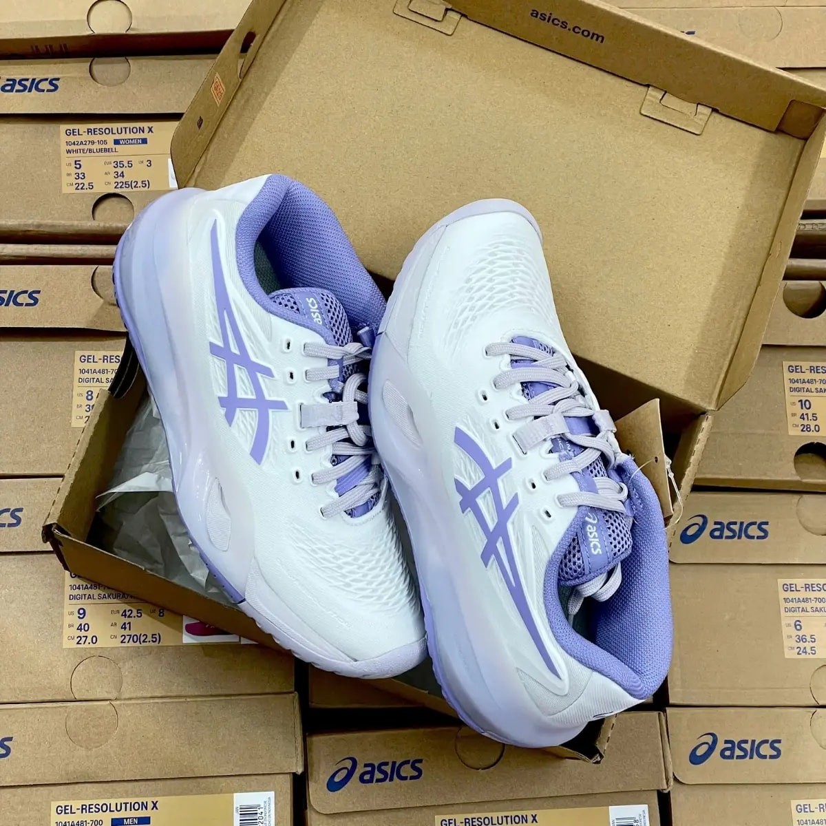 Giày Asics Gel-Resolution X 'White' 1042A279-105 — ảnh 2