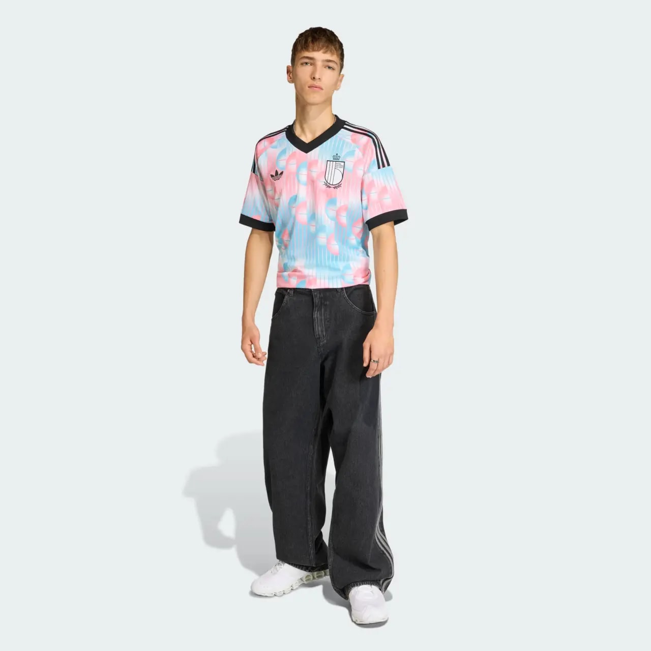 Áo Adidas Belgium 26 Away Jersey 'Frozen Blue' JM8386 — ảnh 5