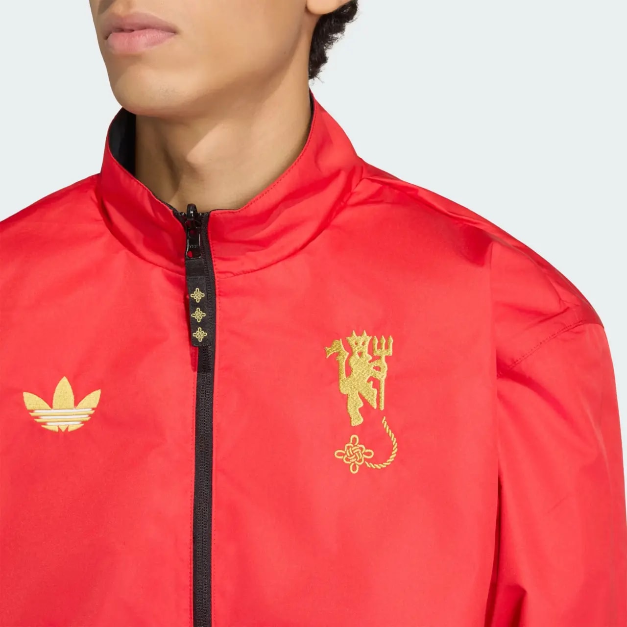 Áo Adidas Manchester United Cultural Story Reversible Jacket 'Better Scarlet' JM5561 — ảnh 3