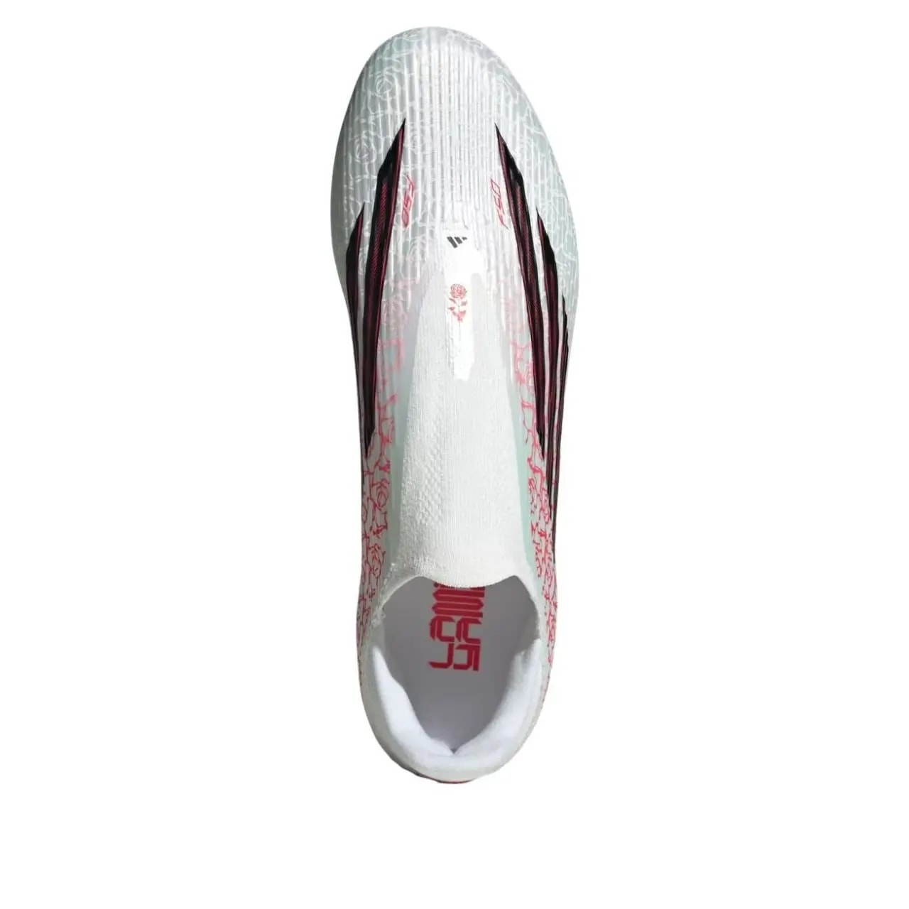 Giày Adidas F50 League Laceless FG/MG 'White Black Lucid Red' KJ3781 — ảnh 5