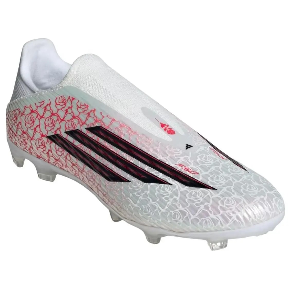 Giày Adidas F50 League Laceless FG/MG 'White Black Lucid Red' KJ3781 — ảnh 4