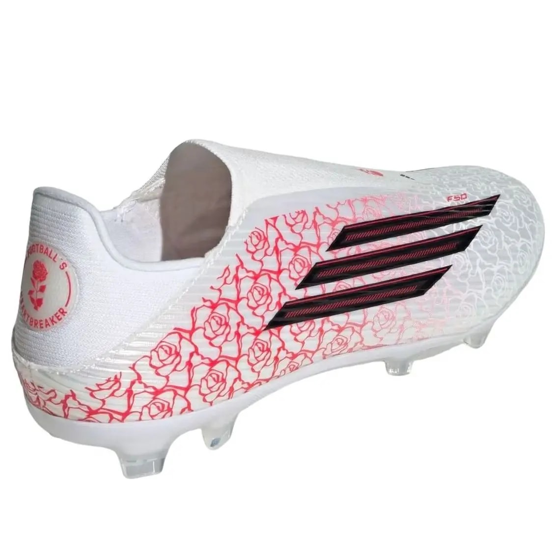 Giày Adidas F50 League Laceless FG/MG 'White Black Lucid Red' KJ3781 — ảnh 3