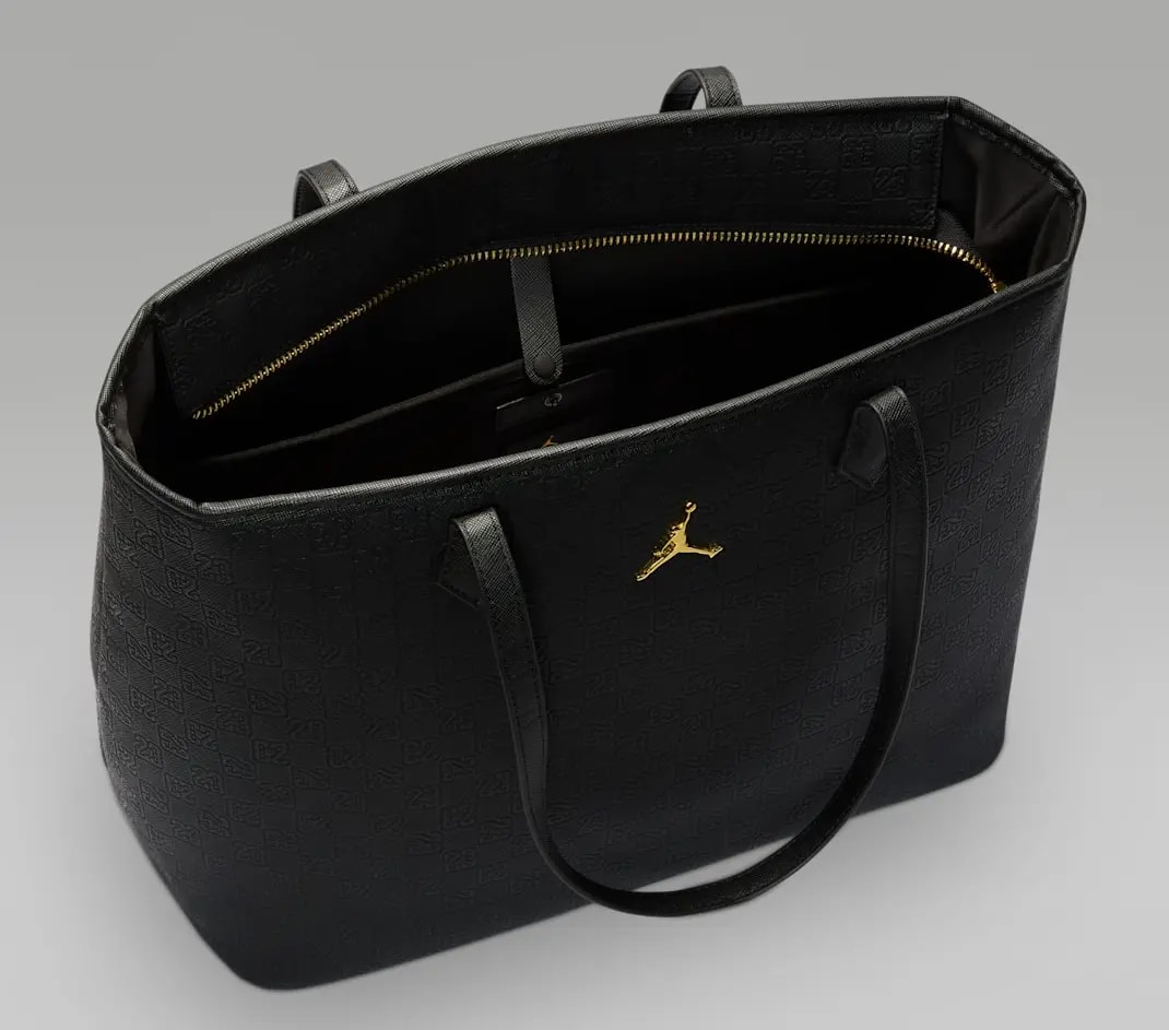 Túi Nike Air Jordan Monogram Tote Bag 'Black' HV1615-011 — ảnh 4