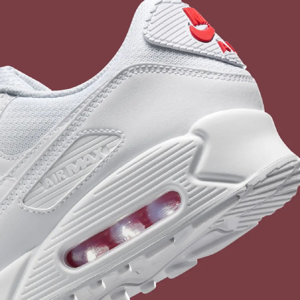 Giày Nike Air Max 90 'White Light Crimson' DM0029-118 — ảnh 5