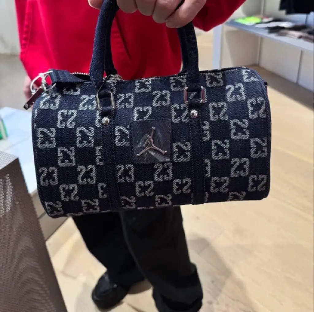 Túi Nike Jordan Shoulder Bag 'Denim' JD2623116AD-001 — ảnh 5