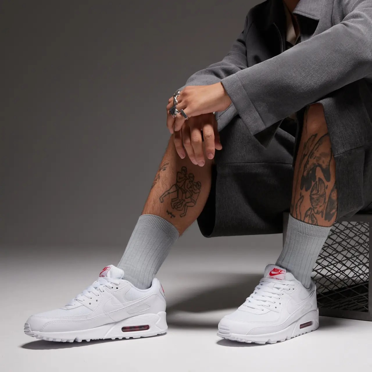 Giày Nike Air Max 90 'White Light Crimson' DM0029-118 — ảnh 2