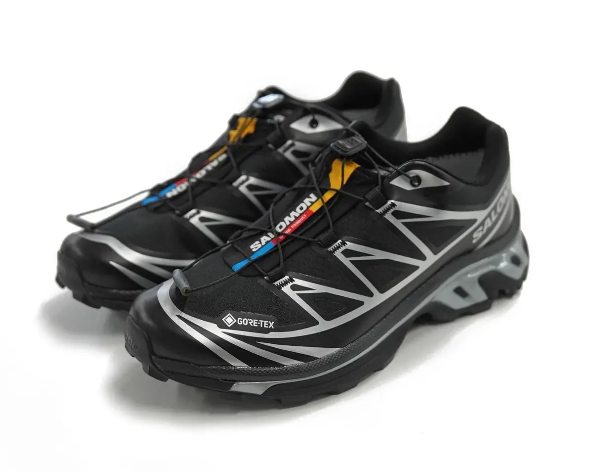 Giày Salomon XT-6 Gore-Tex 'Black Silver' l47450600 — ảnh 5