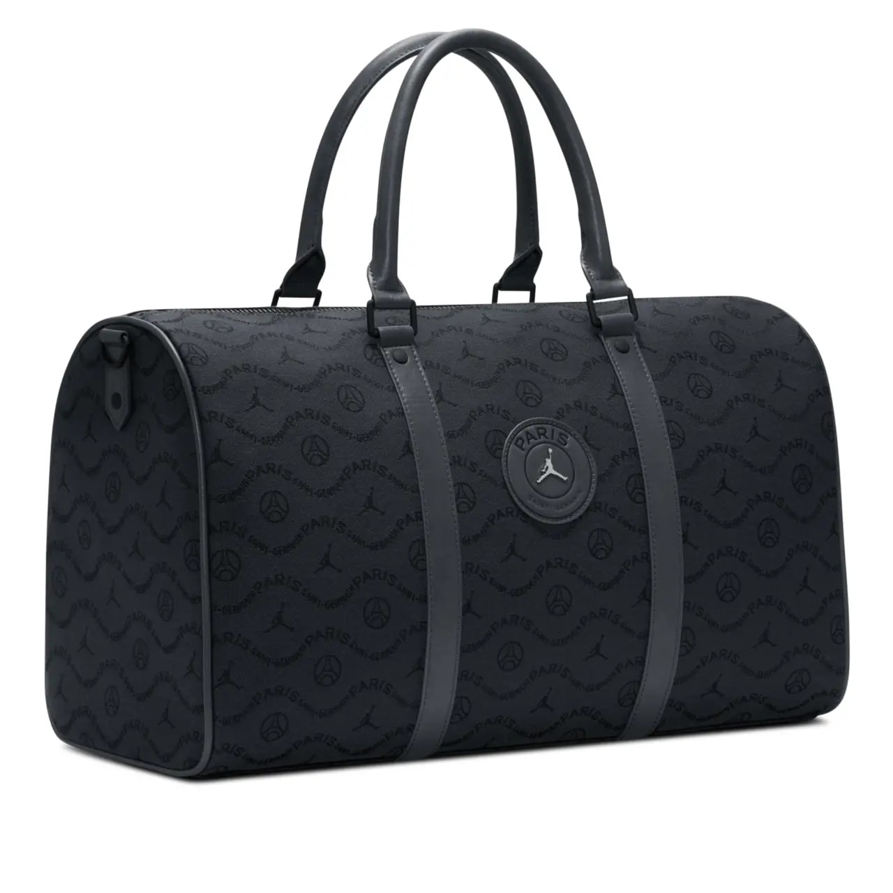 Túi Nike Air Jordan x Paris Saint-Germain Monogram Duffel Bag 'Black' IQ3208-060 — ảnh 5