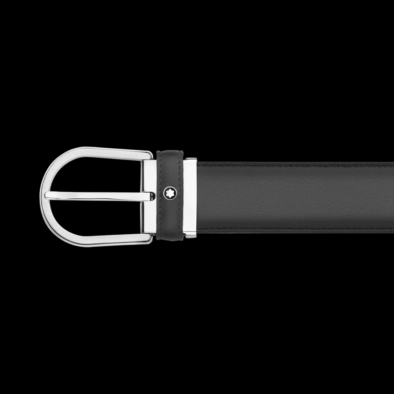 Thắt Lưng Montblanc Horseshoe Buckle 'Gray' MB118414 — ảnh 3