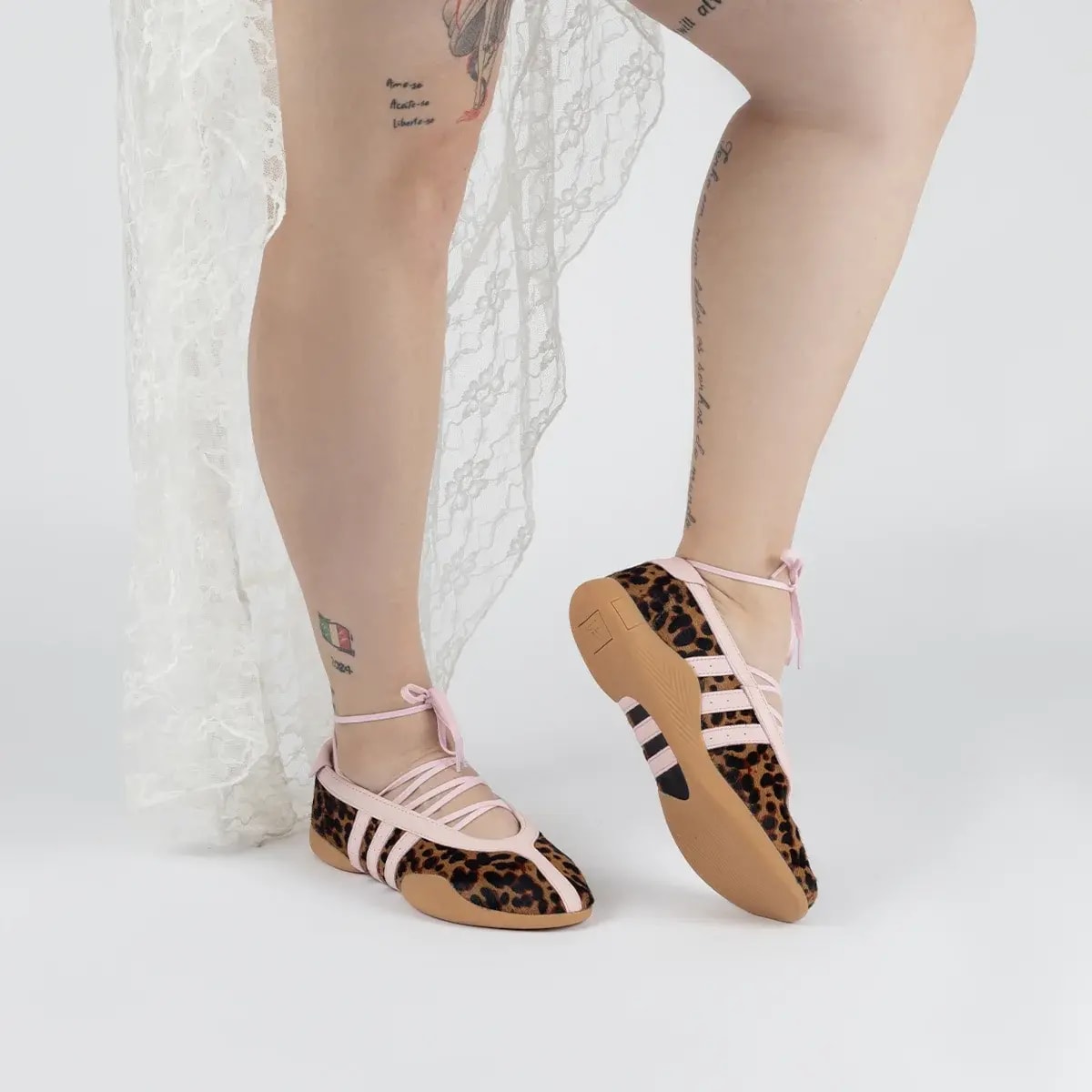 Giày Adidas Taekwondo Mei Ballet 'Leopard Print' KI0159 — ảnh 2