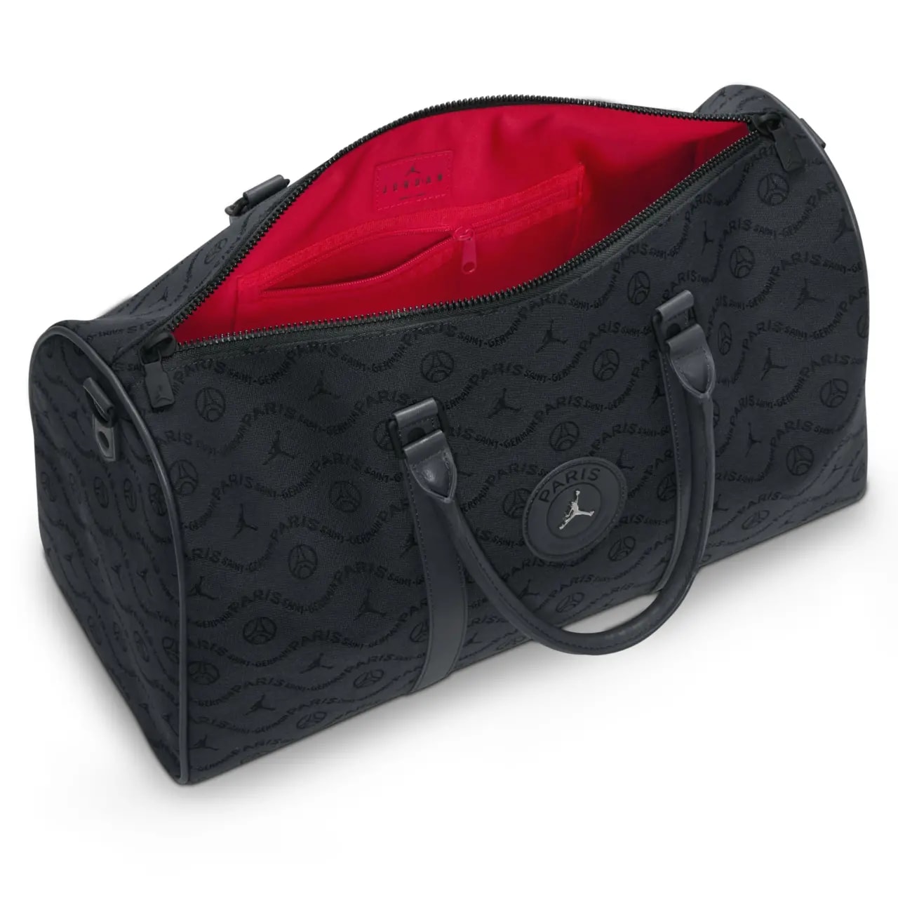 Túi Nike Air Jordan x Paris Saint-Germain Monogram Duffel Bag 'Black' IQ3208-060 — ảnh 4