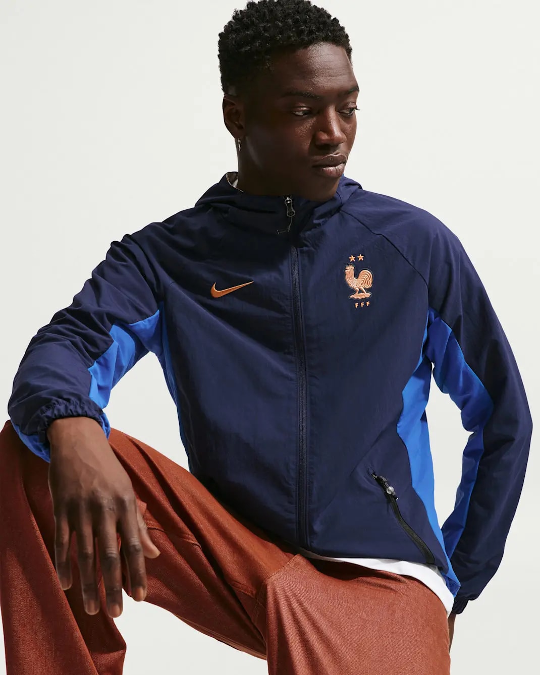 Áo Nike France AWF 'Blackened Blue' IB6333-498 — ảnh 3