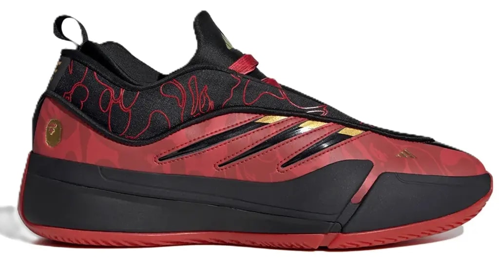 Giày Adidas x Bape Dame 9 'Better Scarlet' IH0786 — kich-thuoc: 41 1/3