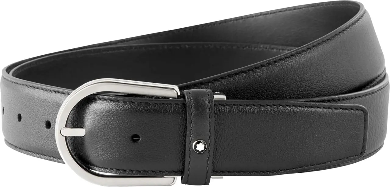 Thắt Lưng Montblanc Horseshoe Buckle 'Gray' MB118414