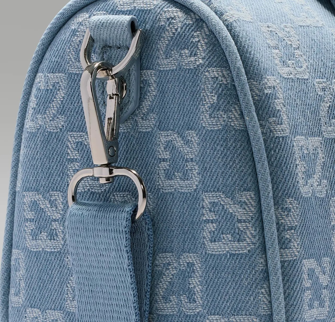 Túi Nike Air Jordan Monogram Duffle Bag 'Light Blue' IZ8440-412 — ảnh 5