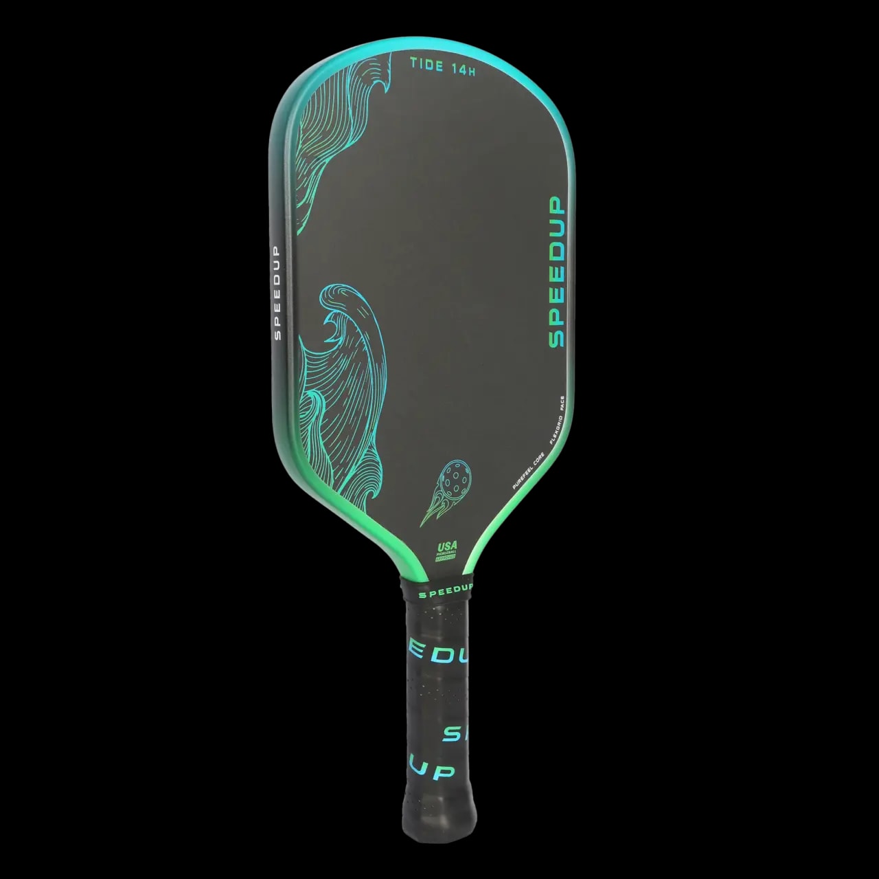 Vợt Pickleball Speedup Tide 14H Hybrid 'Green' — ảnh 2