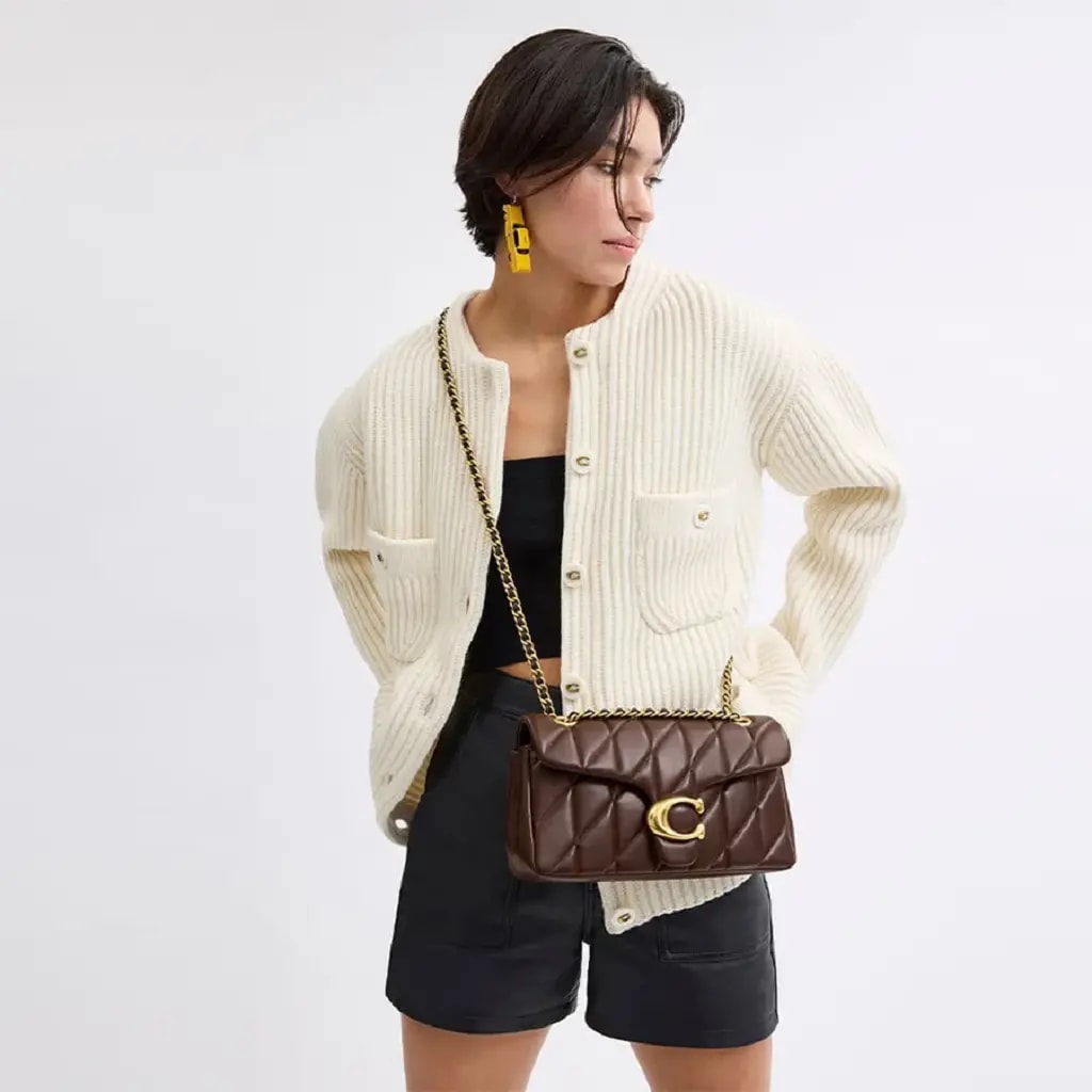 Túi Coach Bolsa Tabby 26 With Quilting Crossbody Bag 'Dark Brown' CP150B4MPL — ảnh 2