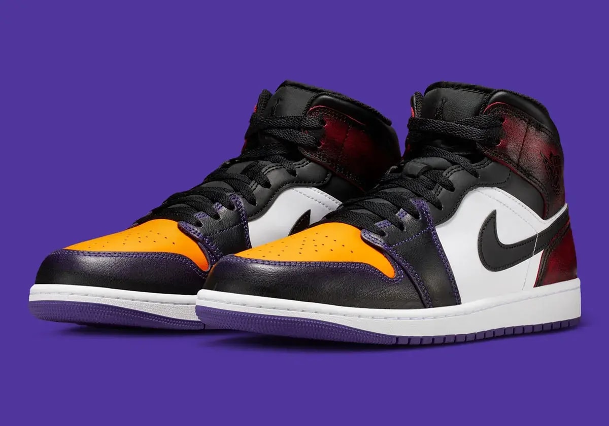 Giày Nike Air Jordan 1 Mid SE 'LA to Chicago' IQ9383-611 — ảnh 5