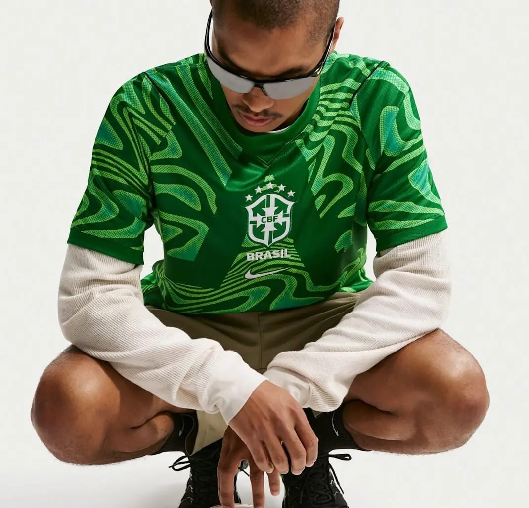 Áo Nike Brazil 2026 Stadium Goalkeeper 'Green' IB5267-302 — ảnh 3