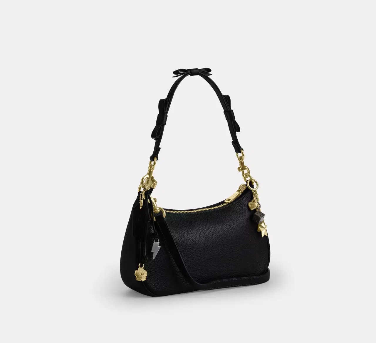 Túi Coach Teri Shoulder Bag with Bows and Charms 'Black' CDY93-IMBLK — ảnh 5