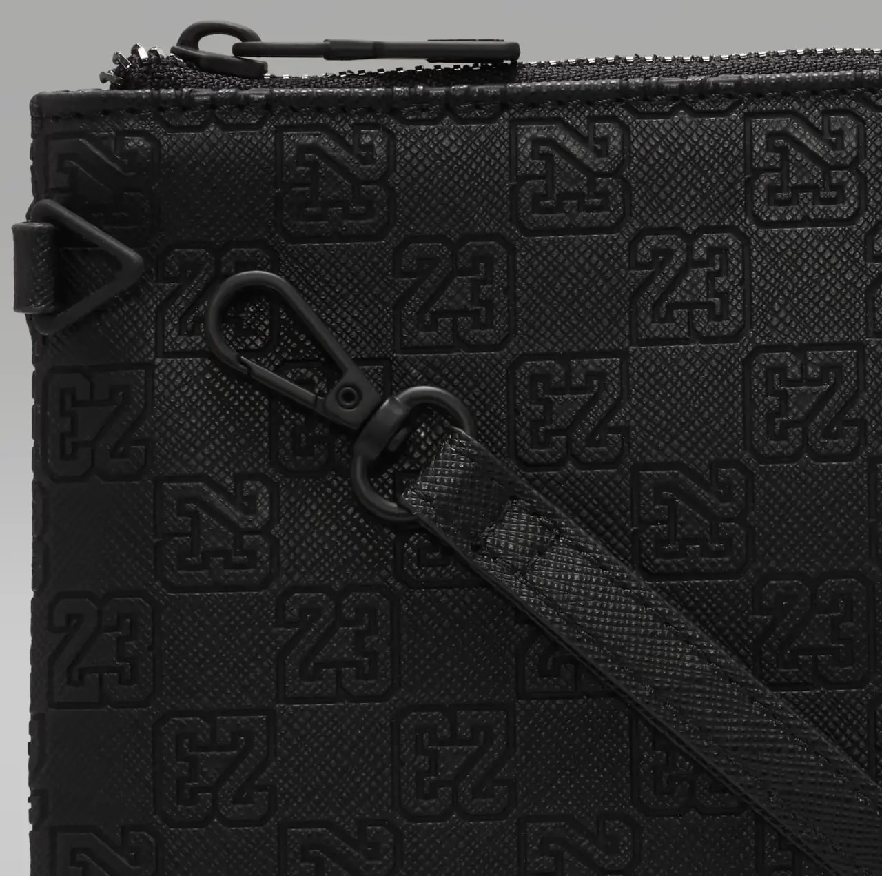 Túi Nike Jordan Monogram Pouch Bag 'Black' LM0989-023 — ảnh 5