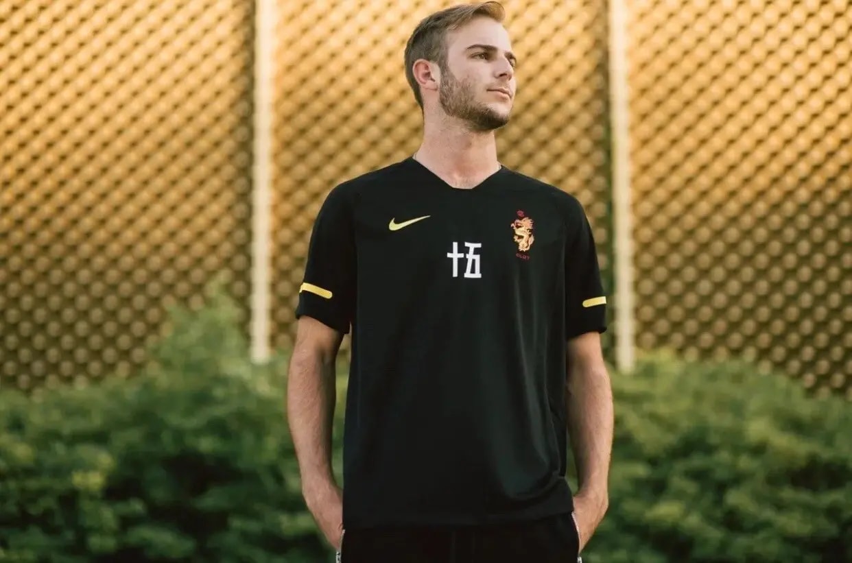 Áo Nike X Clot Soccer Jersey Black 15Th Anniversary 'Black Yellow' AV4992-010 — ảnh 3
