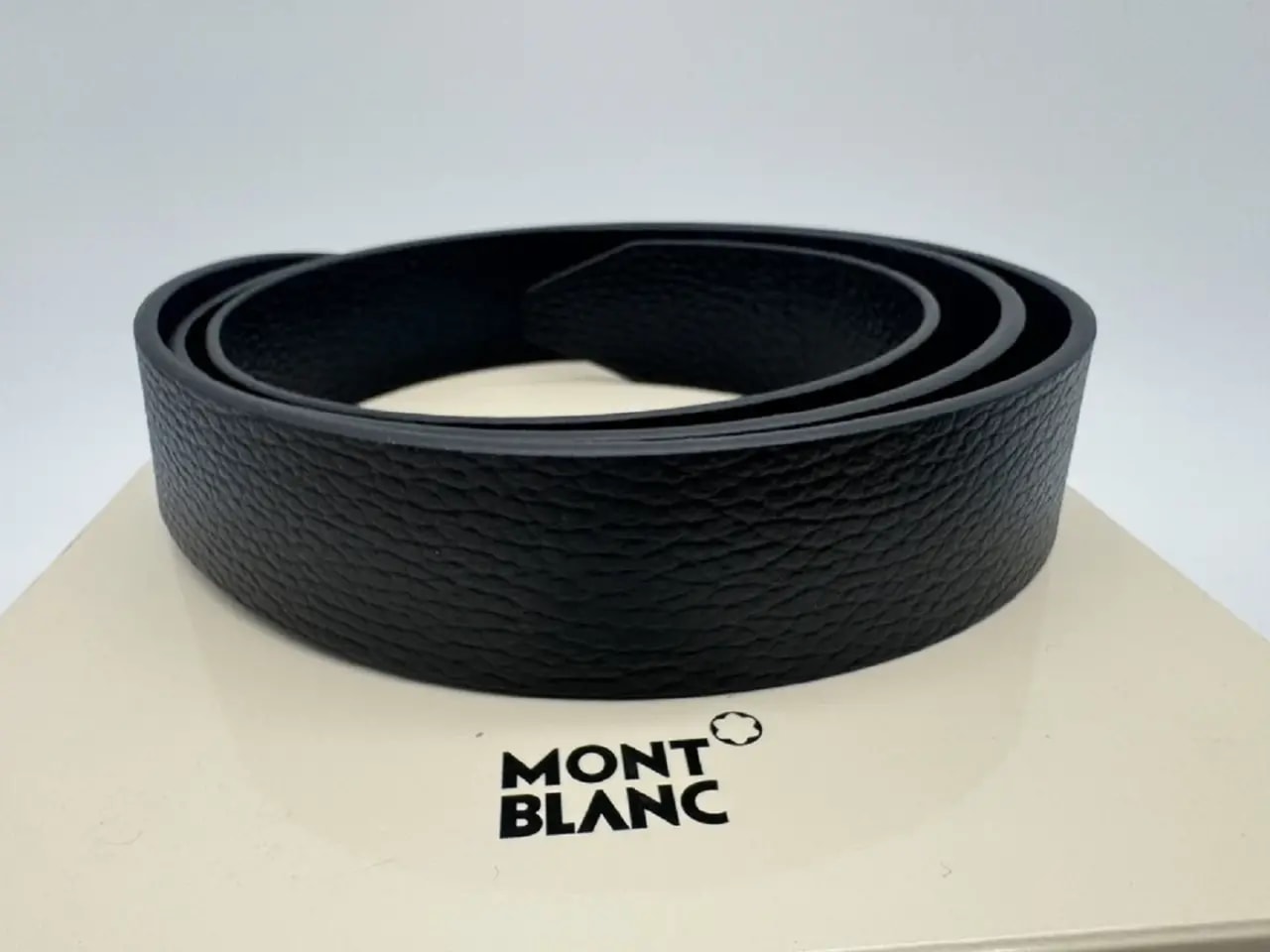 Thắt lưng MontBlanc M Buckle Sfumato 'Blue ' 131181 — ảnh 4