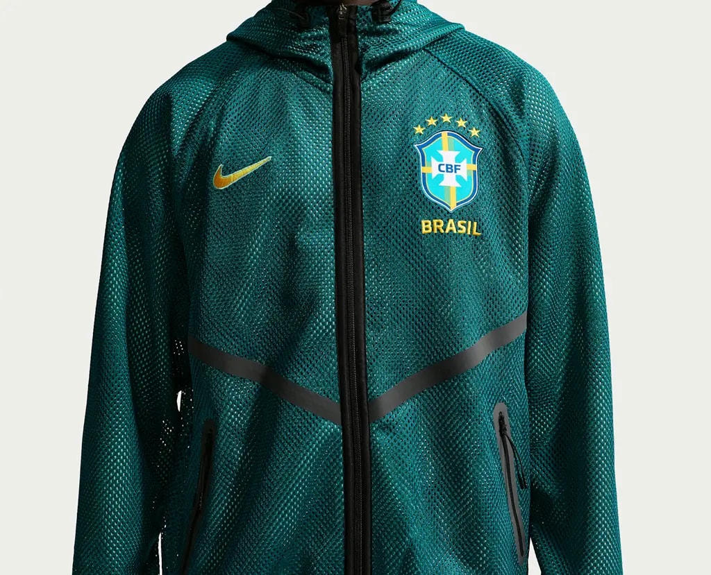 Áo Nike Brazil Dri-FIT Soccer Anthem Jacket IH1757-369 — ảnh 5